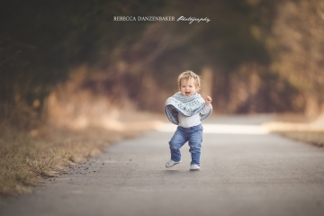 Baby photography in winter