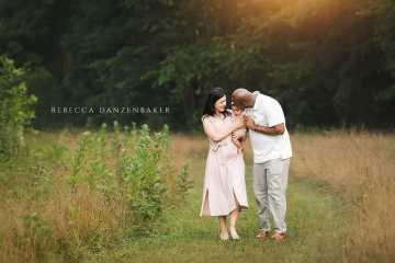 Four month old baby photography outdoor session