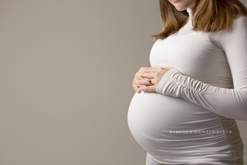 Maternity studio portrait