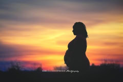 Maternity portrait silhouette Maternity portrait silhouette