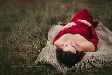 Red Dress maternity portraits