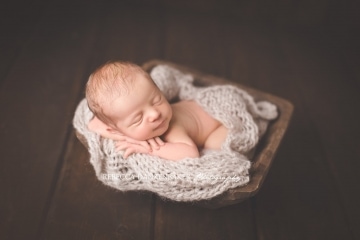 Newborn with props photography