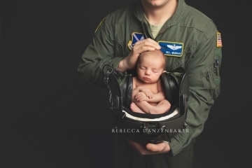 Air Force newborn photography