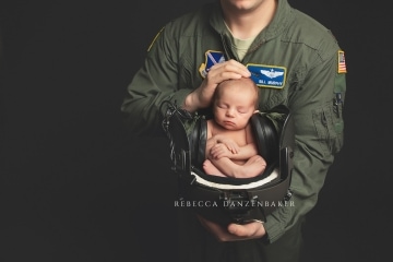 Air Force newborn photography Air Force newborn photography
