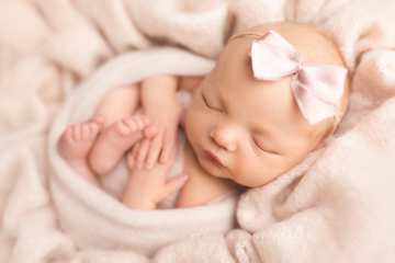 Newborn girl photography