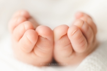 Baby feet newborn photography