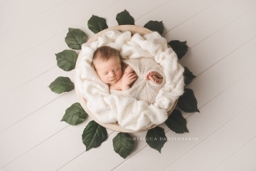 Newborn photographer using props in Northern Virginia