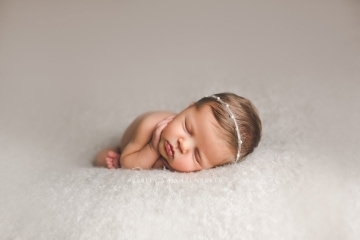 Baby girl newborn photography in Northern Virginia