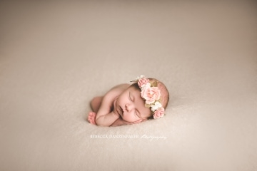 Newborn baby girl photography