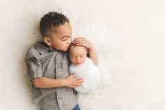 Newborn baby with big brother Newborn baby with big brother